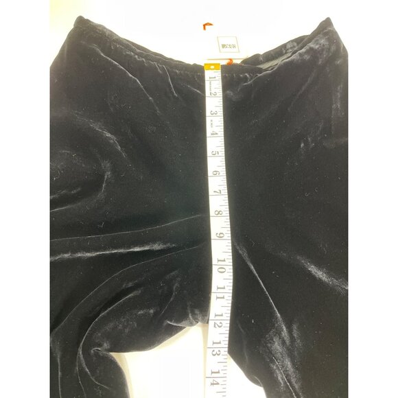 Worldly Things Black Velvet Pants Made In Italy Size 18 70a - Picture 7 of 12